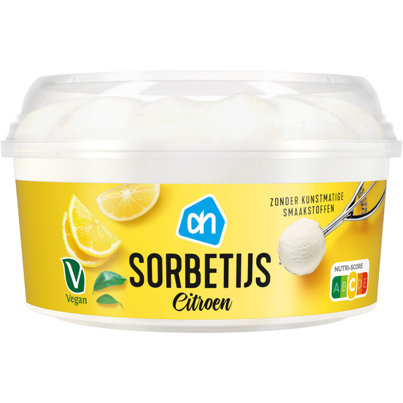 Een afbeelding van AH Sorbetijs citroen