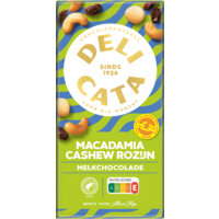Een afbeelding van Delicata Melk macadamia cashew rozijnen