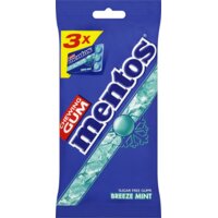 Een afbeelding van Mentos Gum Breeze mint 3-pack