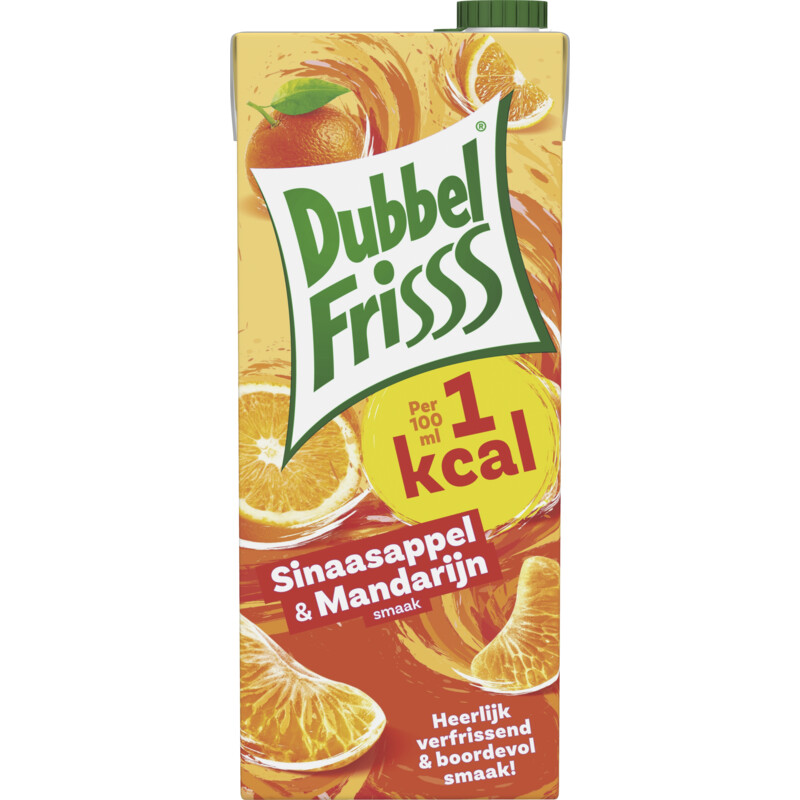 Een afbeelding van DubbelFrisss 1Kcal Sinaasappel & mandarijn