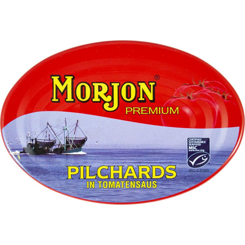 Een afbeelding van Morjon Pilchards in tomatensaus