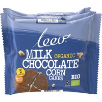 Een afbeelding van Leev Milk chocolate corn cakes