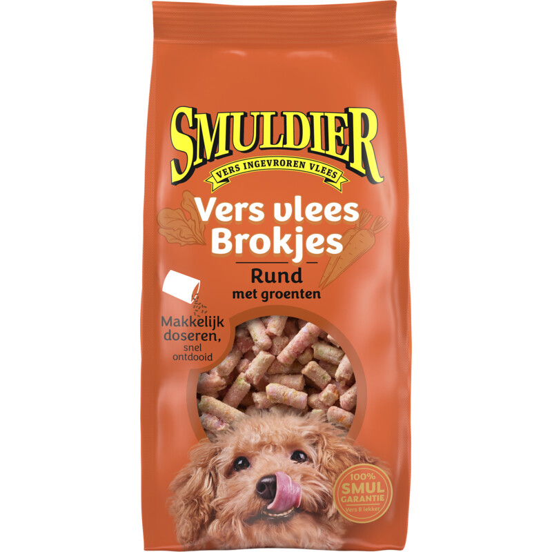 Een afbeelding van Smuldier Vers vlees brokjes rund met groenten