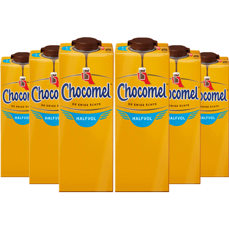 Een afbeelding van Chocomel halfvol 6 liter voordeel pakket