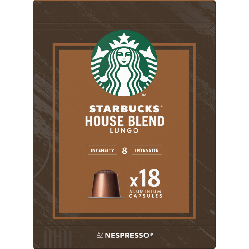 Een afbeelding van Starbucks Nespresso house blend lungo capsules