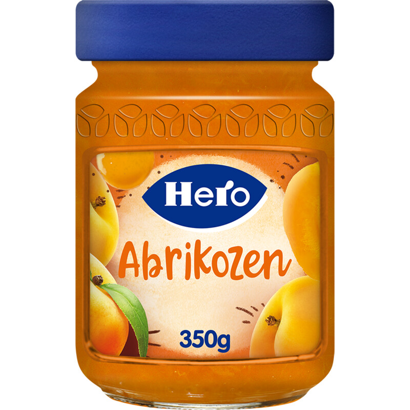 Een afbeelding van Hero Fruitspread abrikozen