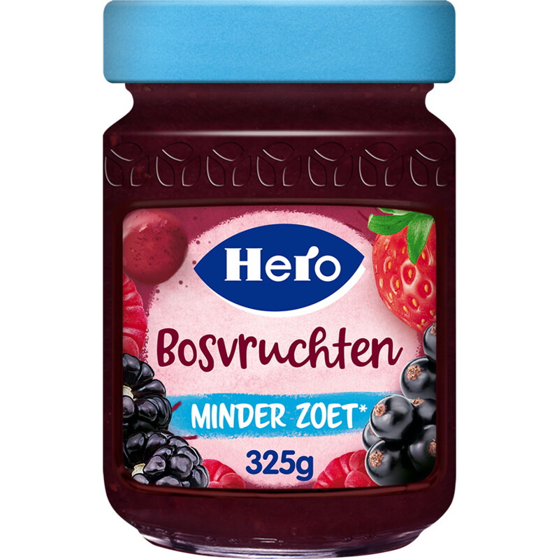 Een afbeelding van Hero Jam minder zoet bosvruchten