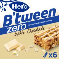 Hero B'tween mueslireep zero witte chocolade bestellen | Albert Heijn