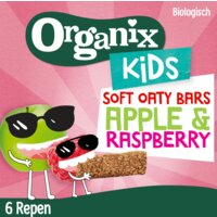 Een afbeelding van Organix Kids fruitreep haver appel framboos
