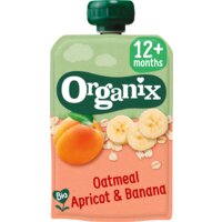 Een afbeelding van Organix Knijpfruit haver abrikoos banaan 12+m