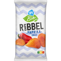 Een afbeelding van AH Biologisch Ribbelchips paprika smaak