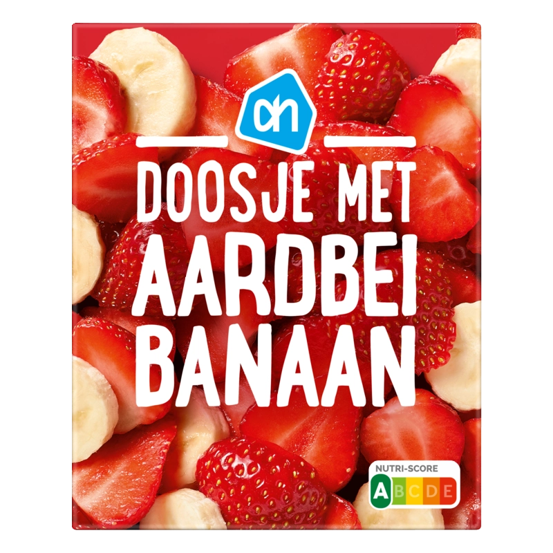 Doosje met aardbei banaan