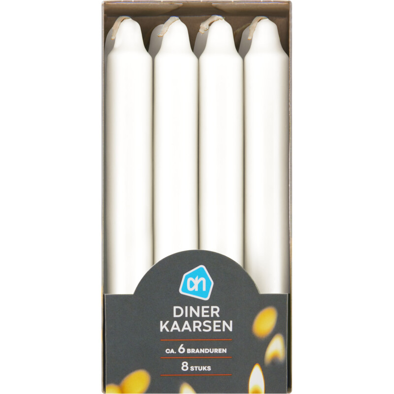 Een afbeelding van AH Dinerkaars 18cm wit