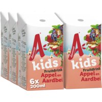 Een afbeelding van Appelsientje Kids fruitdrink appel en aardbei 6-pack