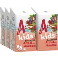 Een afbeelding van Appelsientje Kids fruitdrink appel en aardbei 6-pack
