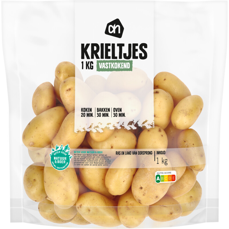 Een afbeelding van AH Krieltjes vastkokend