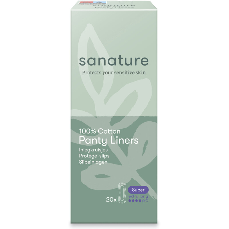Een afbeelding van Sanature 100% Katoenen inlegkruisjes extra lang