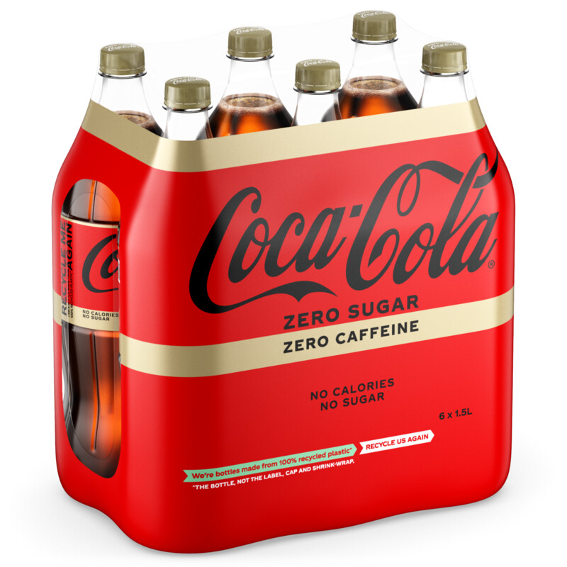 Een afbeelding van Coca-Cola Zero no cafeine 6-pack bel