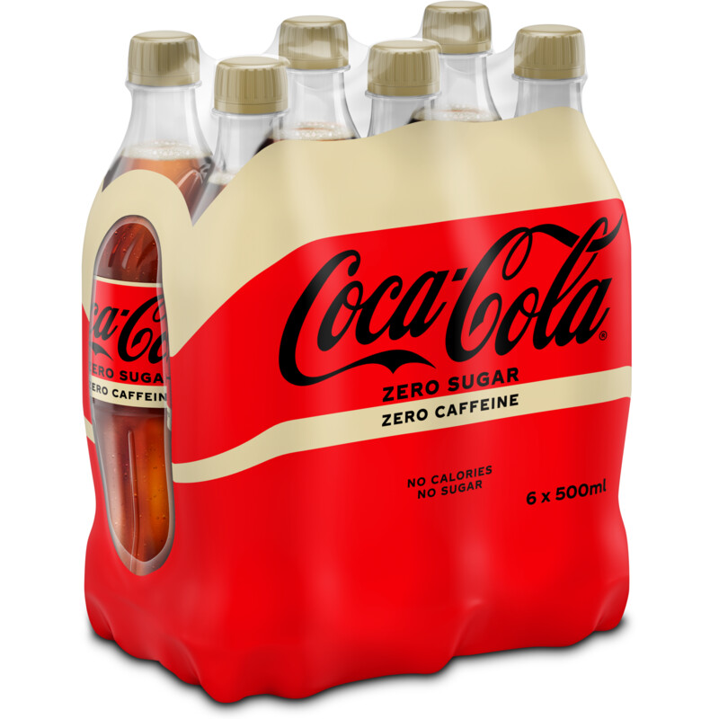 Een afbeelding van Coca-Cola zero caff free 6x0.5L BEL