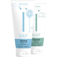 Een afbeelding van Naïf babyverzorging wasgel & shampoo pakket