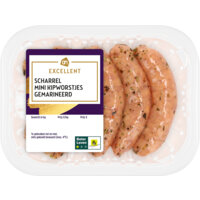 Een afbeelding van AH Excellent Scharrel mini kipworstjes gemarineerd