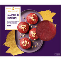 Een afbeelding van AH Excellent Carpaccio bonbon met truffelroomkaas