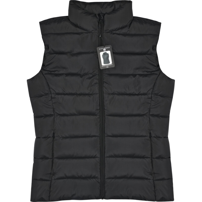 Een afbeelding van City of Sails Dames bodywarmer zwart M