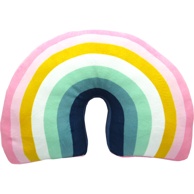 Een afbeelding van AH Knuffelkussen regenboog