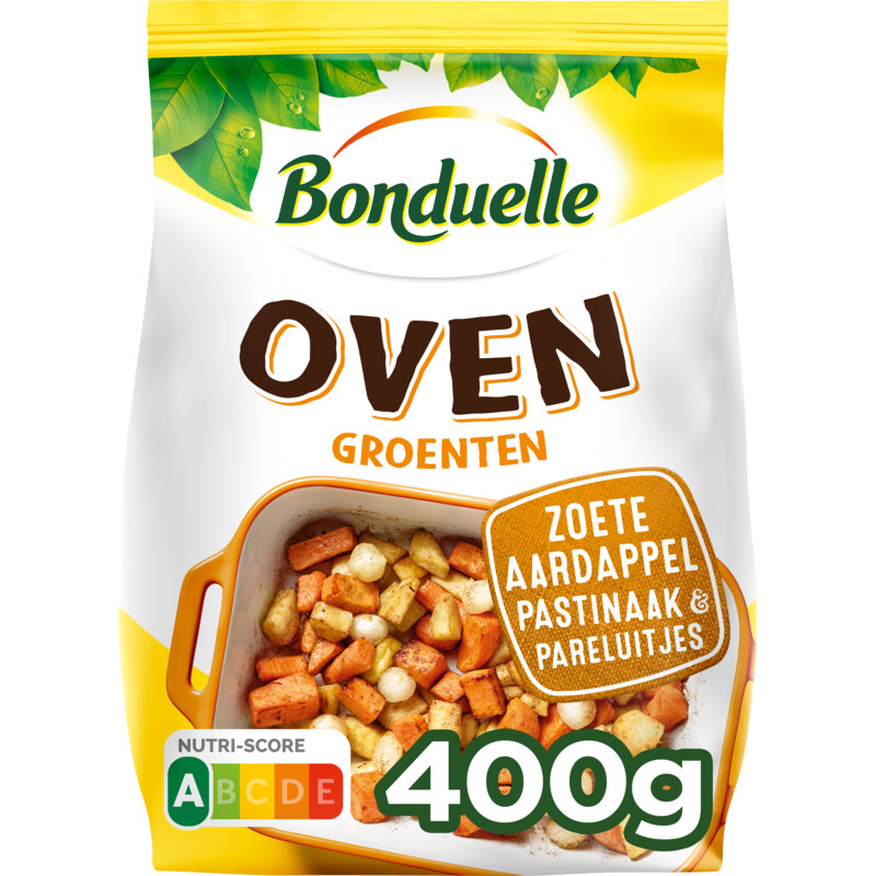 Een afbeelding van Bonduelle Ovengroenten zoete aardappel mix