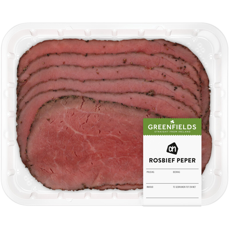 Een afbeelding van AH Greenfields Rosbief peper