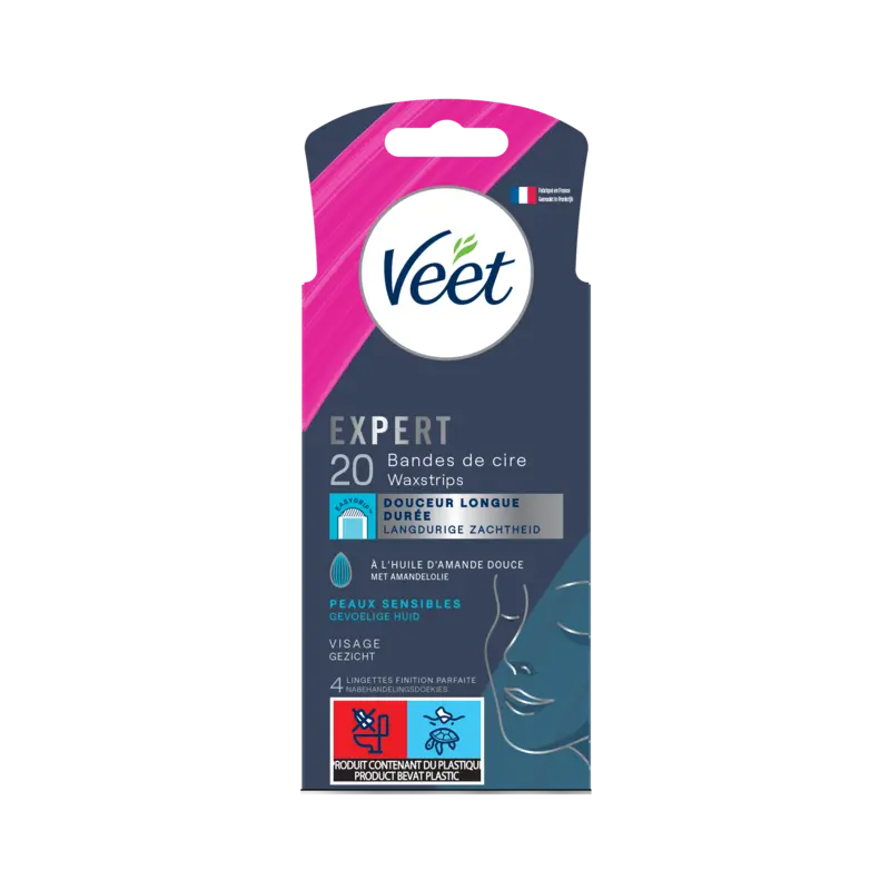 Veet Expert waxstrips gezicht sensitive