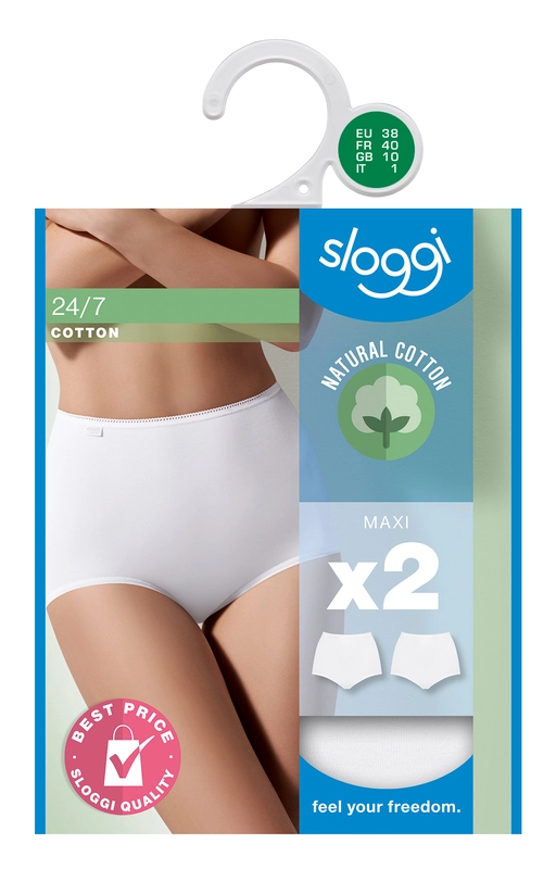 Dames maxi 2-pack wit maat 44