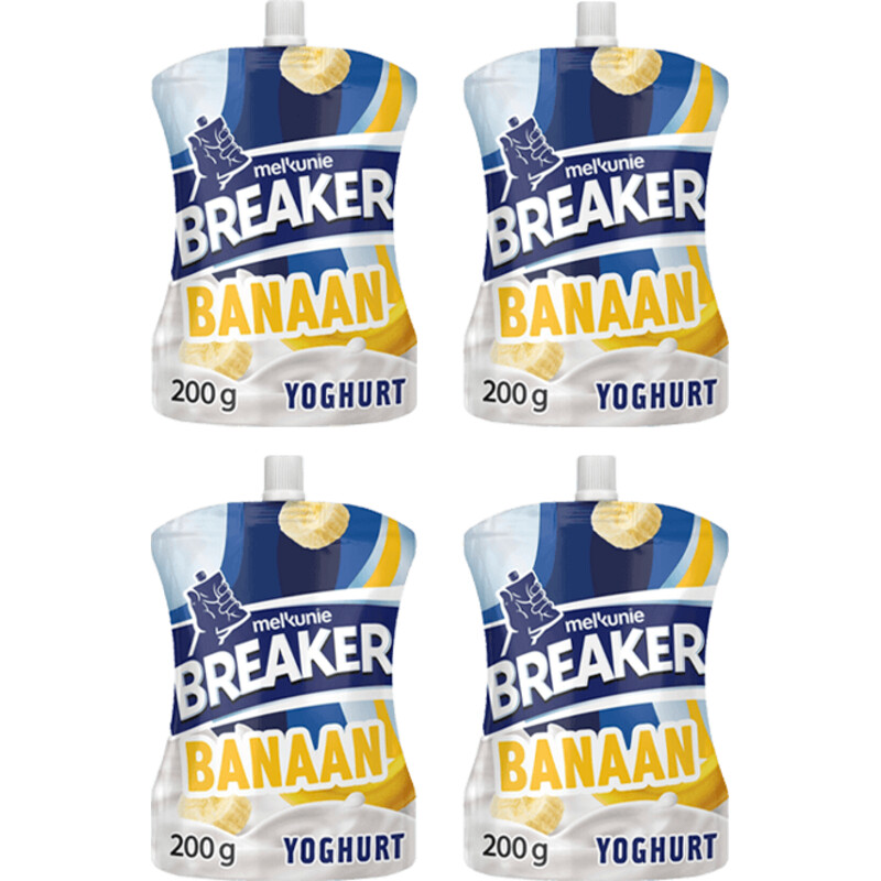 Een afbeelding van Melkunie Breaker banaan 4-pack