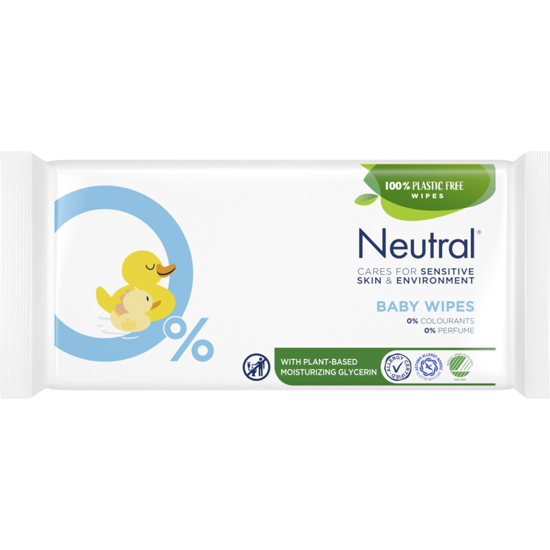 Een afbeelding van Neutral Baby wipes 0% parfume 16-pack