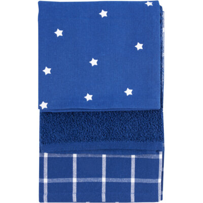 pdp-image-AH Keukentextielset blauw sterren