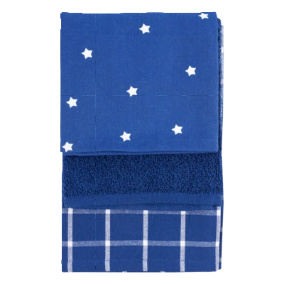 pdp-image-AH Keukentextielset blauw sterren