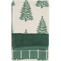 Een afbeelding van AH Keukentextielset groen kerstboom