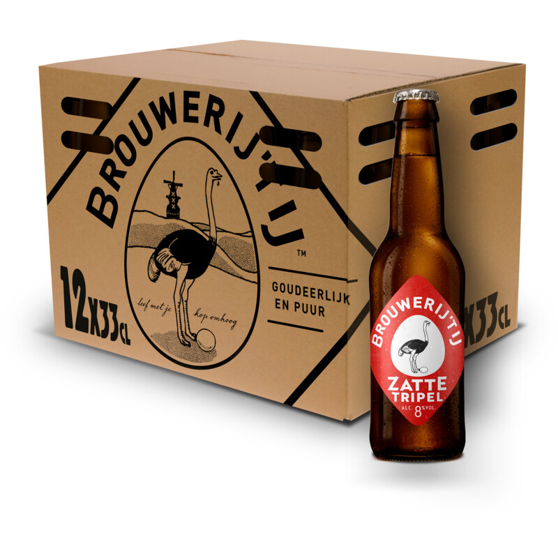 Een afbeelding van Brouwerij 't IJ Zatte tripel 12-pack