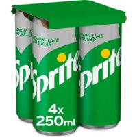 Een afbeelding van Sprite Lemon lime no sugar 4-pack	