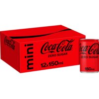 Een afbeelding van Coca-Cola Zero sugar mini 12-pack