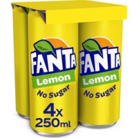 Een afbeelding van Fanta Lemon no sugar 4-pack
