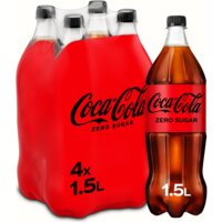Een afbeelding van Coca-Cola Zero sugar 4-pack