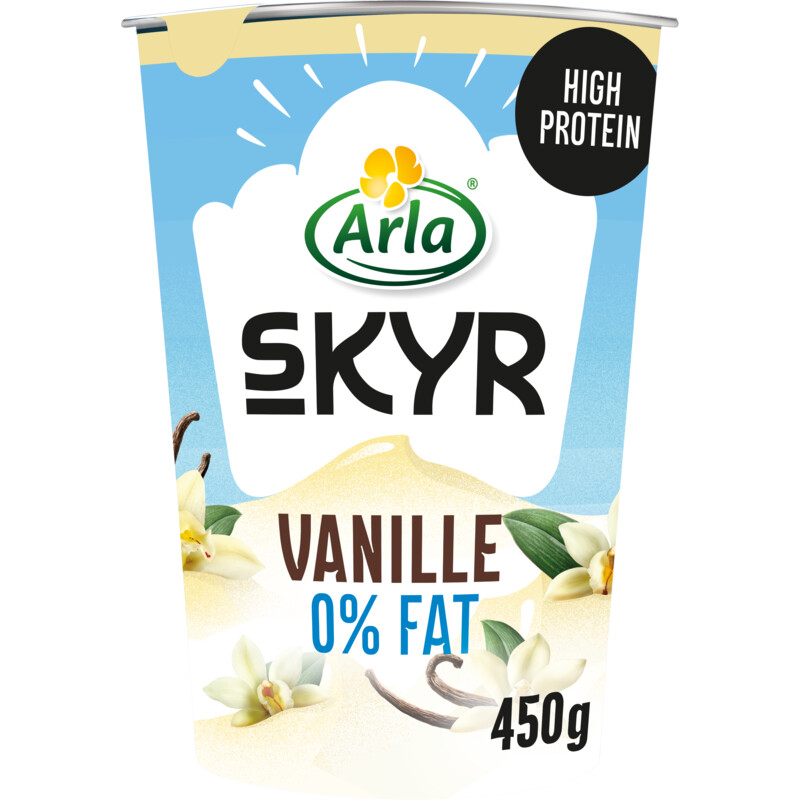 Een afbeelding van Arla Skyr vanille yoghurt 0% fat