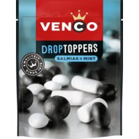 Een afbeelding van Venco Droptoppers salmiak & mint