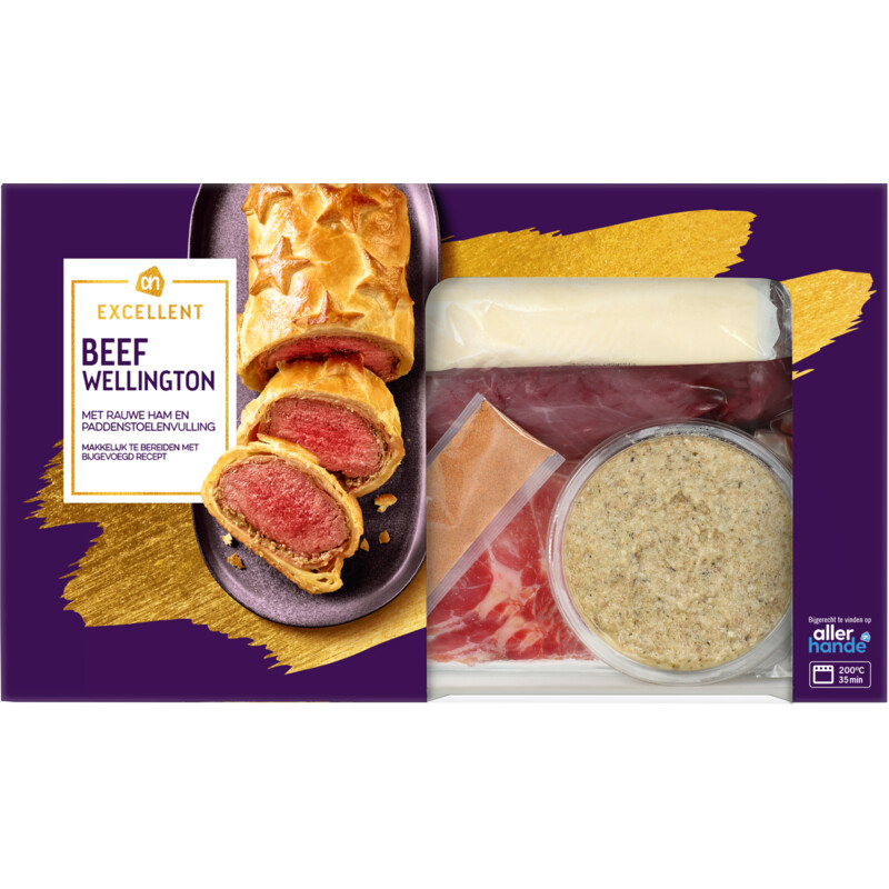 Een afbeelding van AH Excellent Beef wellington pakket