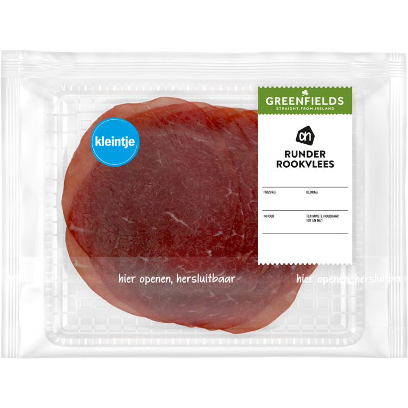 Een afbeelding van AH Greenfields Runderrookvlees kleinverpakking