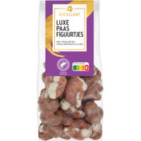 Een afbeelding van AH Excellent Luxe paasfiguurtjes praliné en vanille