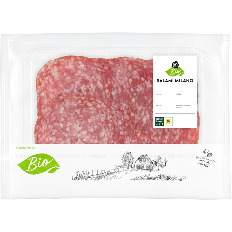 Een afbeelding van AH Biologisch Salami milano