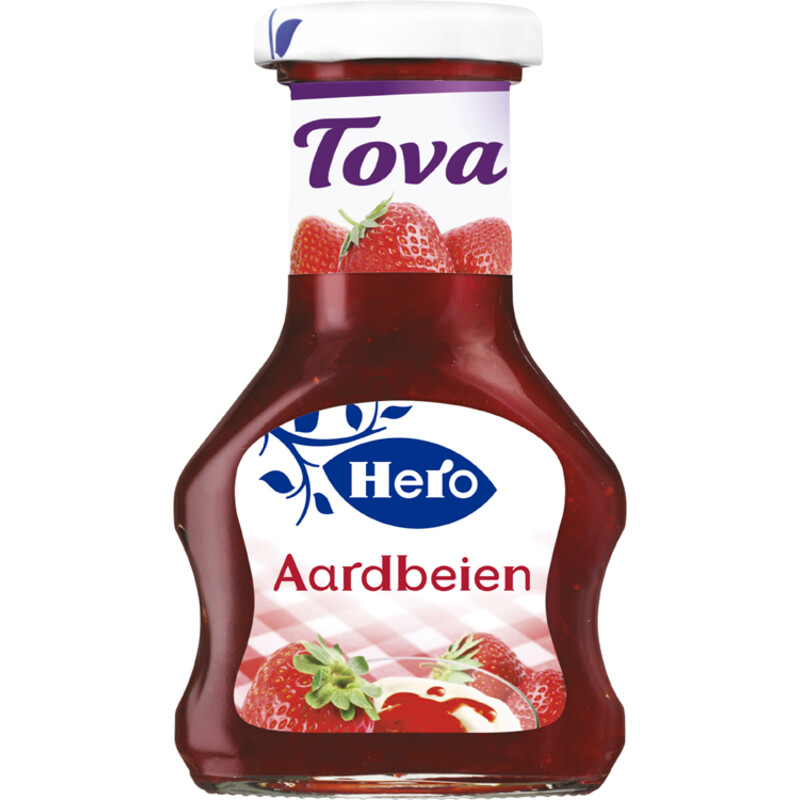Een afbeelding van Hero Tova aardbeien dessertsaus