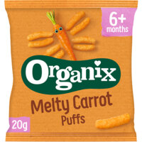 Een afbeelding van Organix Maïs knabbels met wortel 6+mnd